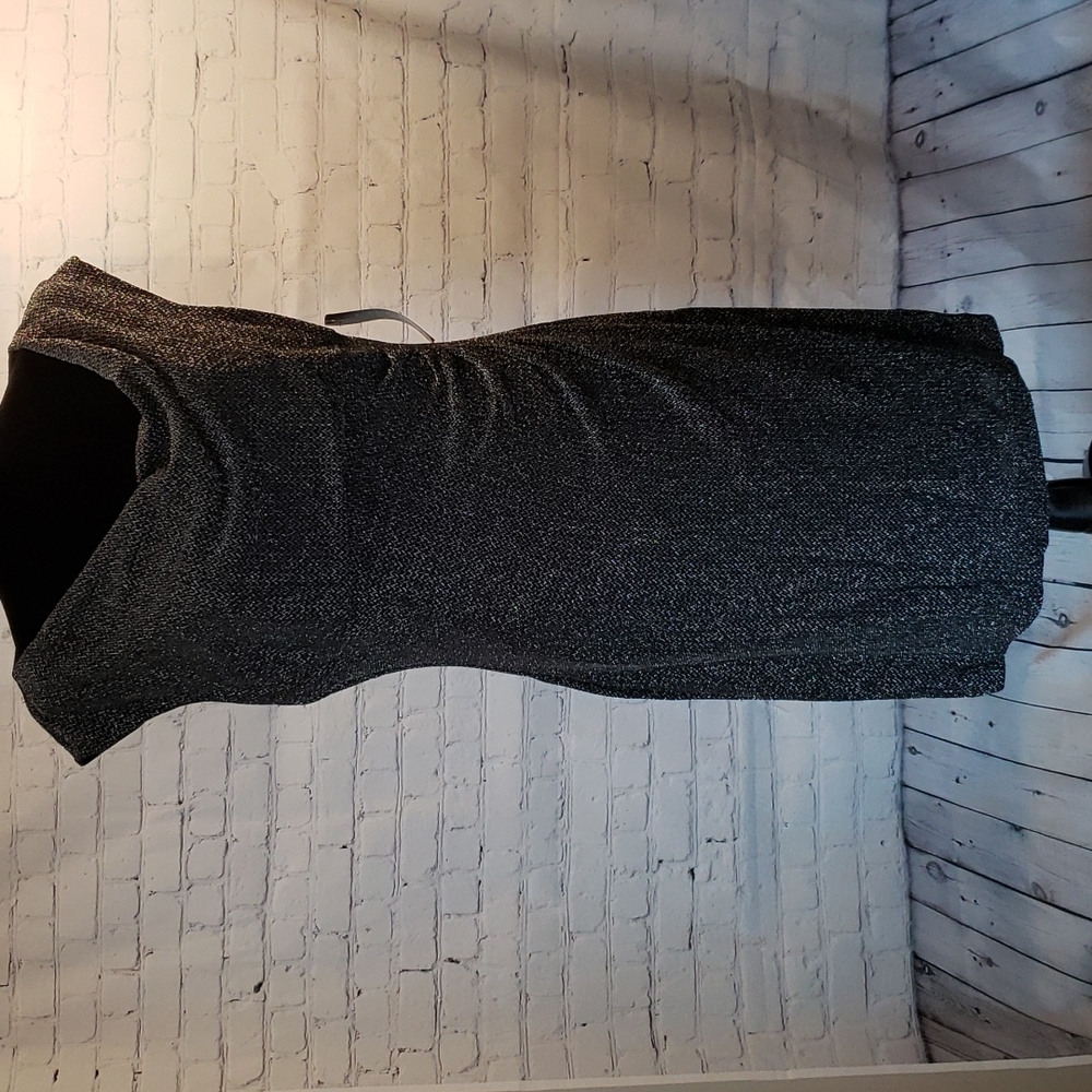 NWT Ralph Lauren Grey Metallic Dress
